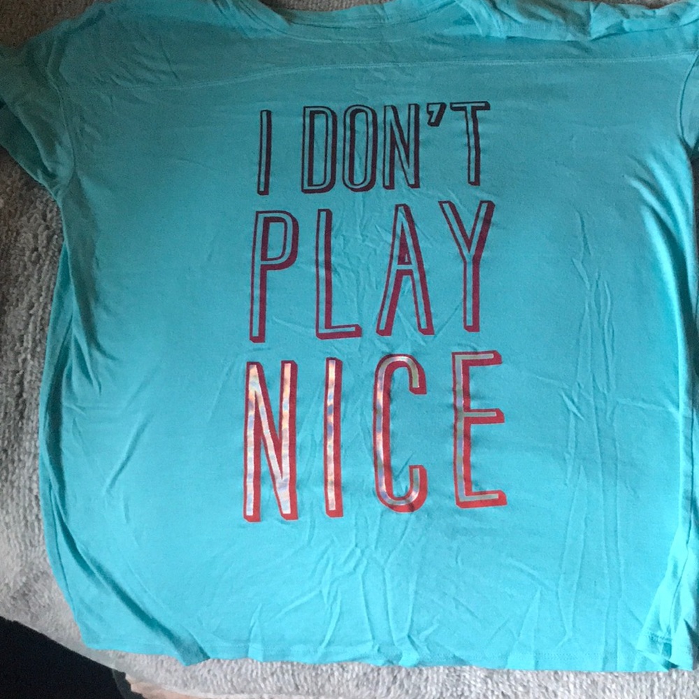 Aqua-blue shirt